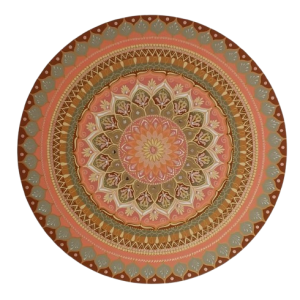 Mandala Amorosidade e Harmonia 90cm diâmetro - pintada a mão em MDF 6mm