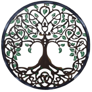Mandala Arvore da Vida 60cm diâmetro- pintada a mão em MDF 3mm vazado