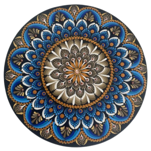 Mandala Equilibrio, conforto e organização 40cm diâmetro - pintada a mão em MDF 6mm