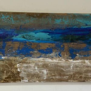 Painel Calma que só o mar traz- 120 x 60cm pintura abstrato sem moldura