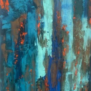 Painel Serenidade e alegria- 1,00m x 1,50m pintura abstrato sem moldura