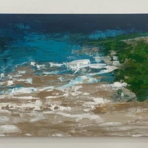 Painel Calma do Mar- 1,00m x 1,50m pintura abstrato sem moldura