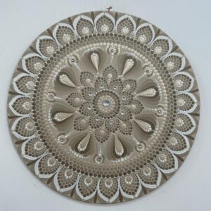 Mandala Paz, Equilibrio e serenidade 40cm diâmetro - pintada a mão em MDF 6mm