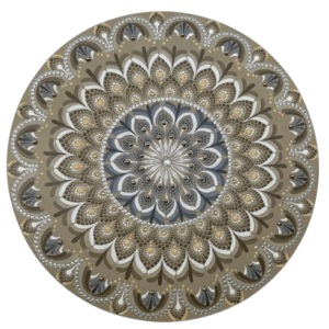 Mandala Paz, Equilibrio e serenidade 50cm diâmetro - pintada a mão em MDF 6mm