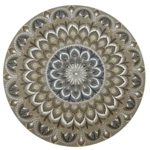 Mandala Suavidade, Equilibrio e Tranquilidade 50cm diâmetro - pintada a mão em MDF 6mm