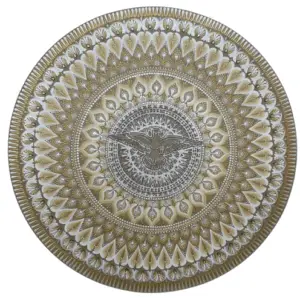 Mandala Divino Espirito Santo NV 90cm diâmetro – pintada a mão em MDF 6mm