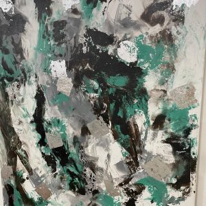 Painel Silêncio Urbano 1,00m x 1,50m pintura abstrato sem moldura