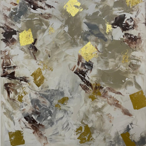 Painel Essência do Amanhecer 80 x 90cm pintura abstrato sem moldura