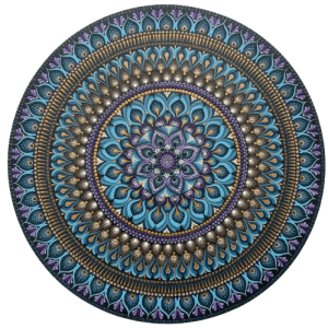 home 1 Mandala Harmonia, Transmutação e acolhimento 90cm diâmetro pintada a mão em mdf 6mm