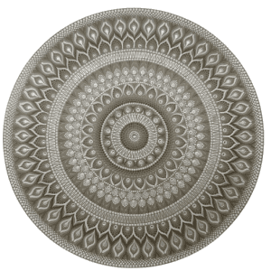 Mandala Acolhimento, Serenidade e Sofisticação 90cm pintada a mao