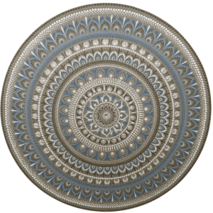 Mandala Equilibrio, Acolhimento e Intuição 90cm diâmetro pintada a mão em MDF 6mm
