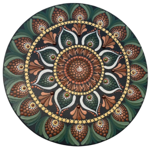 Mandala Vitalidade, Expansão e Conexão com a Natureza 30cm