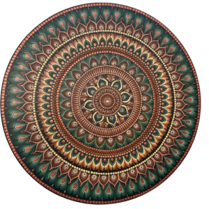 Mandala Vitalidade, Expansão e Conexão com a Natureza 80cm