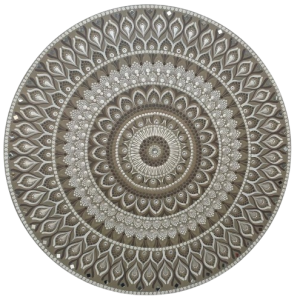 Mandala Acolhimento, Serenidade e Sofisticacao 80cm